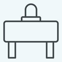 Icon Barrier. related to Road Sign symbol. line style. simple design editable. simple illustration vector