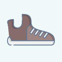 Icon Cleats. related to Baseball symbol. doodle style. simple design editable. simple illustration vector