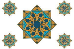 Colorful mandala vector design. Seamless mandala pattern background.