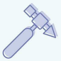 Icon Hammer. related to Welder Equipment symbol. two tone style. simple design editable. simple illustration vector