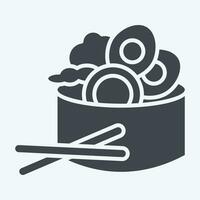 Icon Salad. related to Breakfast symbol. glyph style. simple design editable. simple illustration vector