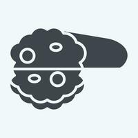 Icon Bread. related to Breakfast symbol. glyph style. simple design editable. simple illustration vector