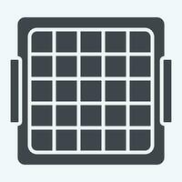 Icon Baseball Rebound Net. related to Baseball symbol. glyph style. simple design editable. simple illustration vector
