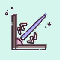 Icon Corner Welding. related to Welder Equipment symbol. MBE style. simple design editable. simple illustration vector