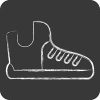 Icon Cleats. related to Baseball symbol. chalk Style. simple design editable. simple illustration vector