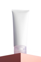 white cosmetic tube mockup png