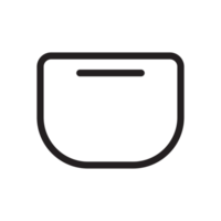 cake mixing bowl line icon illustration png