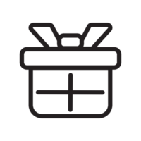 gift line icon illustration png