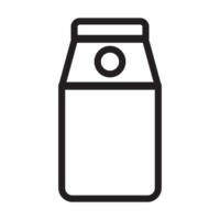 latte linea icona illustrazione png