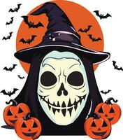 halloween vector art design illustration background