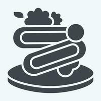 Icon Spaghetti. related to Breakfast symbol. glyph style. simple design editable. simple illustration vector