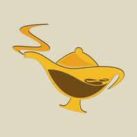 Coffee. Banner for cafe, restaurant, coffee dreams theme. coffee cup icon in the line style. vector illustration on a brown background