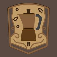 Coffee. Banner for cafe, restaurant, coffee dreams theme. coffee cup icon in the line style. vector illustration on a brown background