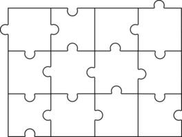 Jigsaw puzzle template to help you create your own custom jigsaw puzzle, jigsaw puzzle background, Blank jigsaw puzzle template, Vector jigsaw puzzle design