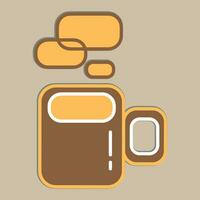 Coffee logo design with creative unique concept vector