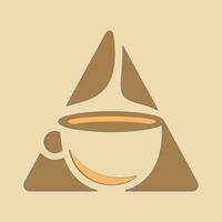 Coffee logo design with creative unique concept vector