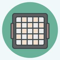 Icon Baseball Rebound Net. related to Baseball symbol. color mate style. simple design editable. simple illustration vector
