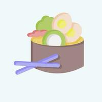 Icon Salad. related to Breakfast symbol. flat style. simple design editable. simple illustration vector