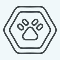 Icon Wild Life. related to Road Sign symbol. line style. simple design editable. simple illustration vector