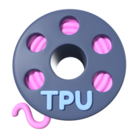 tpu tråd spole 3d illustration ikon png