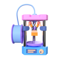 Delta 3D Printer 3D Illustration Icon png