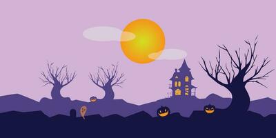 Vector background design with halloween theme.