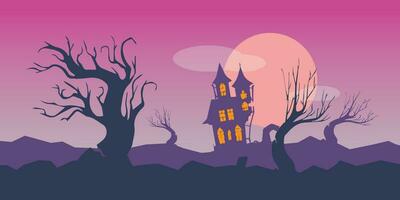 Vector background design with halloween theme.