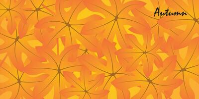 Abstract background design with autumn theme. vector