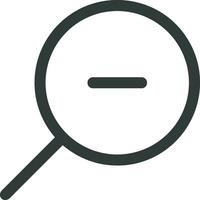 Zoom find icon symbol image vector. Illustration of the search lens design image vector