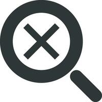 Zoom find icon symbol image vector. Illustration of the search lens design image vector