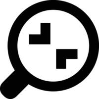 Zoom find icon symbol image vector. Illustration of the search lens design image vector