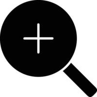 Zoom find icon symbol image vector. Illustration of the search lens design image vector