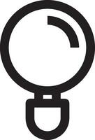 Zoom find icon symbol image vector. Illustration of the search lens design image vector