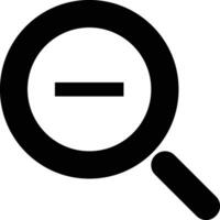 Zoom find icon symbol image vector. Illustration of the search lens design image vector