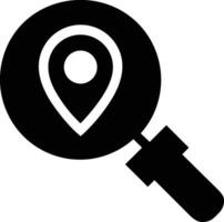 Zoom find icon symbol image vector. Illustration of the search lens design image vector