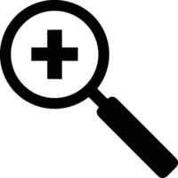 Zoom find icon symbol image vector. Illustration of the search lens design image vector