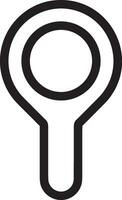 Zoom find icon symbol image vector. Illustration of the search lens design image vector