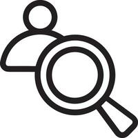 Zoom find icon symbol image vector. Illustration of the search lens design image vector