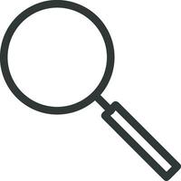 Zoom find icon symbol image vector. Illustration of the search lens design image vector