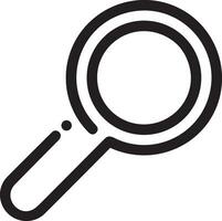 Zoom find icon symbol image vector. Illustration of the search lens design image vector