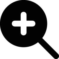 Zoom find icon symbol image vector. Illustration of the search lens design image vector