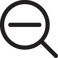 Zoom find icon symbol image vector. Illustration of the search lens design image vector