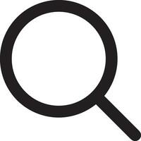 Zoom find icon symbol image vector. Illustration of the search lens design image vector