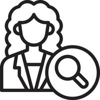 Zoom find icon symbol image vector. Illustration of the search lens design image vector