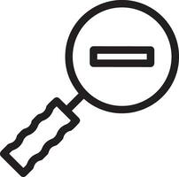 Zoom find icon symbol image vector. Illustration of the search lens design image vector