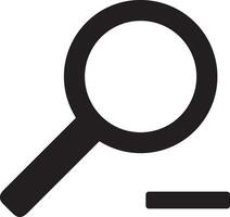 Zoom find icon symbol image vector. Illustration of the search lens design image vector