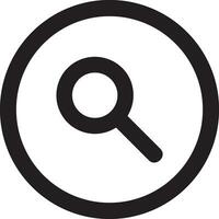 Zoom find icon symbol image vector. Illustration of the search lens design image vector