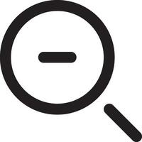 Zoom find icon symbol image vector. Illustration of the search lens design image vector