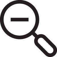 Zoom find icon symbol image vector. Illustration of the search lens design image vector