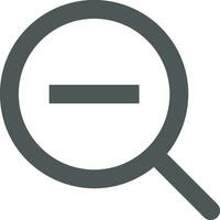 Zoom find icon symbol image vector. Illustration of the search lens design image vector